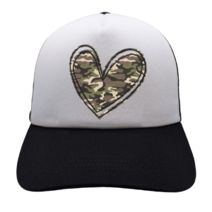 Camo Heart - Trucker Style Dog Hat